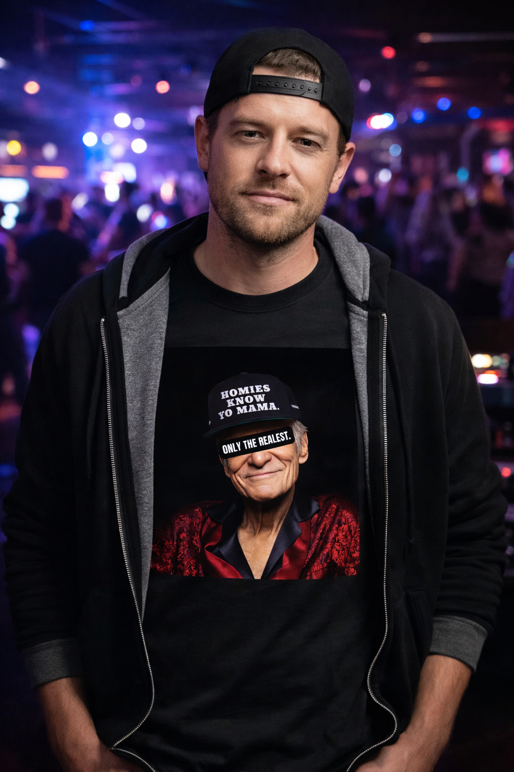 HOMIES KNOW YO MAMA OTR HH – REDACTED ICON TEE