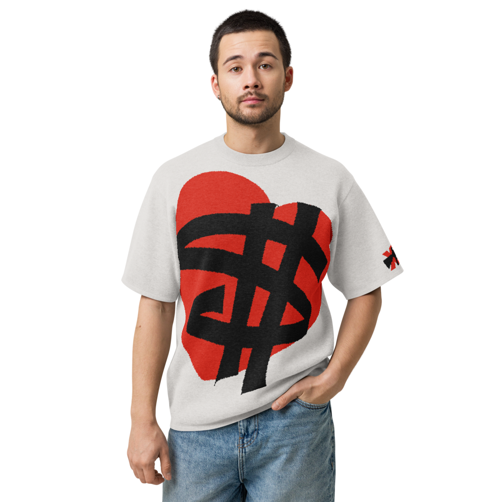 HAVE HEART HAVE MONEY KNITTED CLASSIC TEE BONE