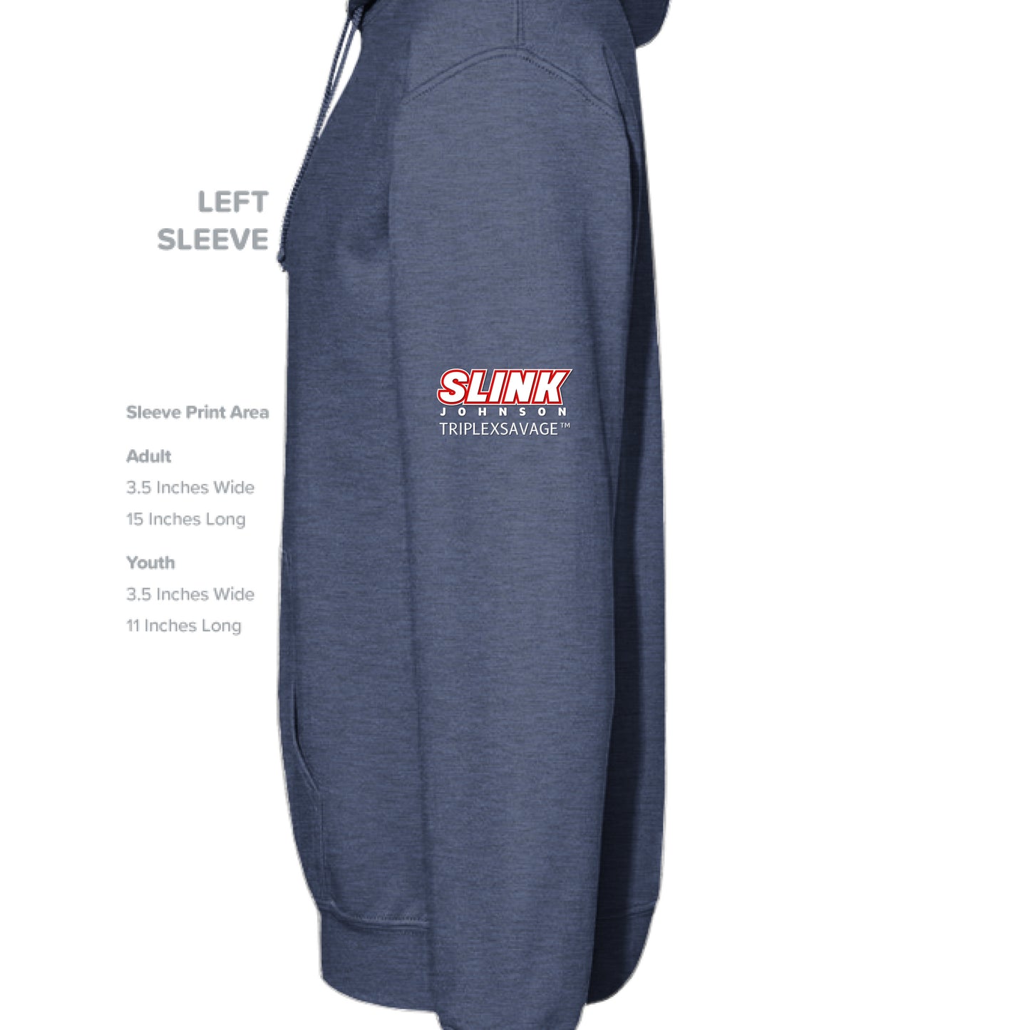 Heather Sport Dark Navy - SLEEVE_LEFT