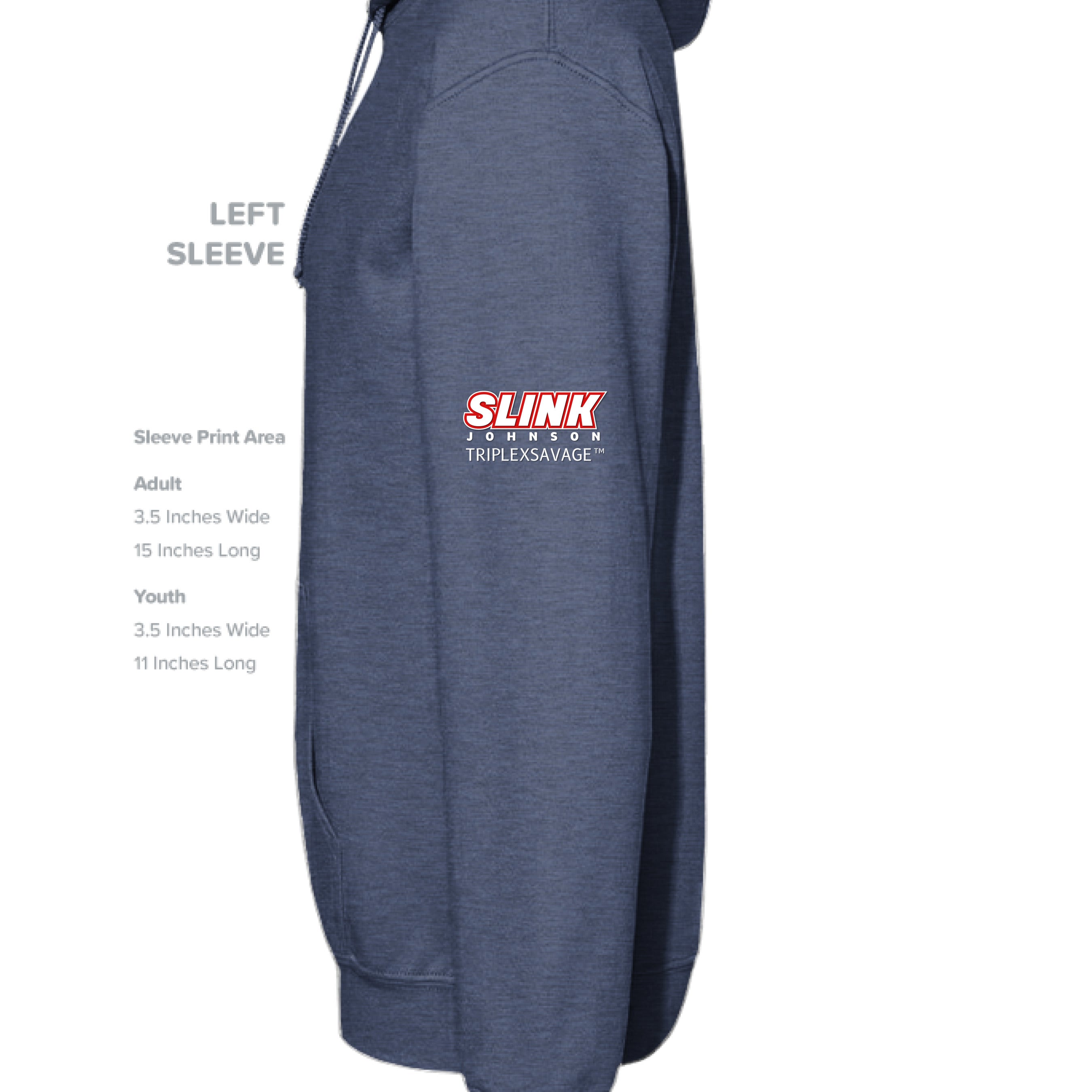 Heather Sport Dark Navy - SLEEVE_LEFT