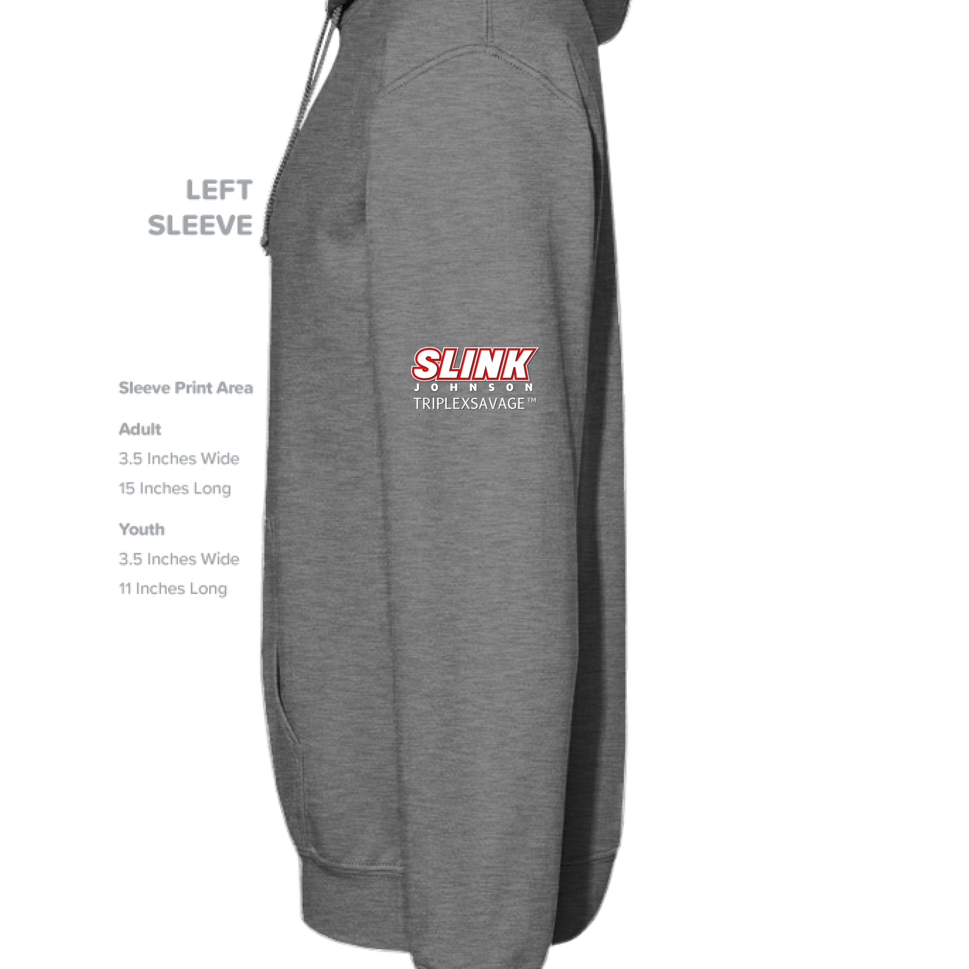 GRAPHITE HEATHER - SLEEVE_LEFT