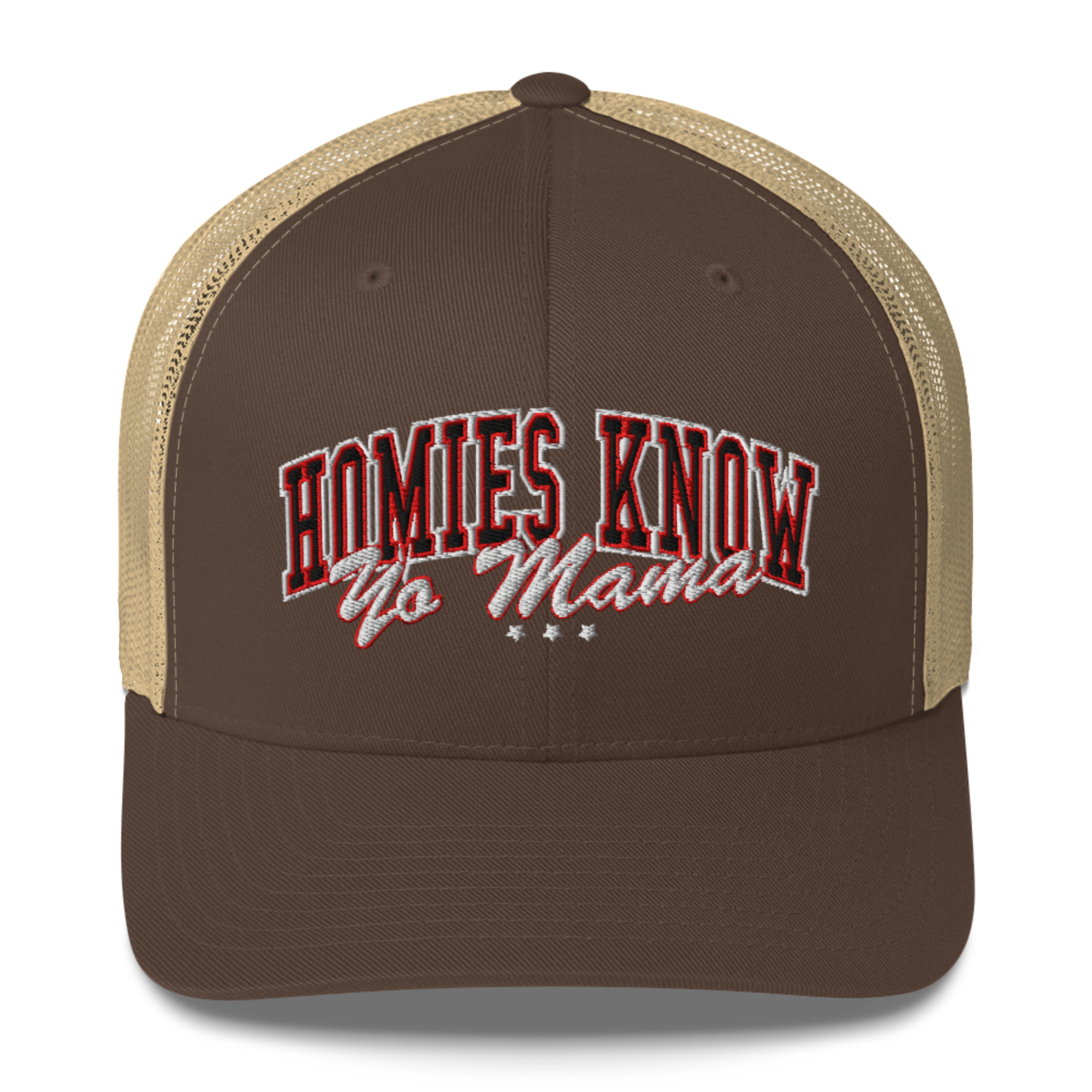 HOMIES KNOW YO MAMA TRUCKER HAT