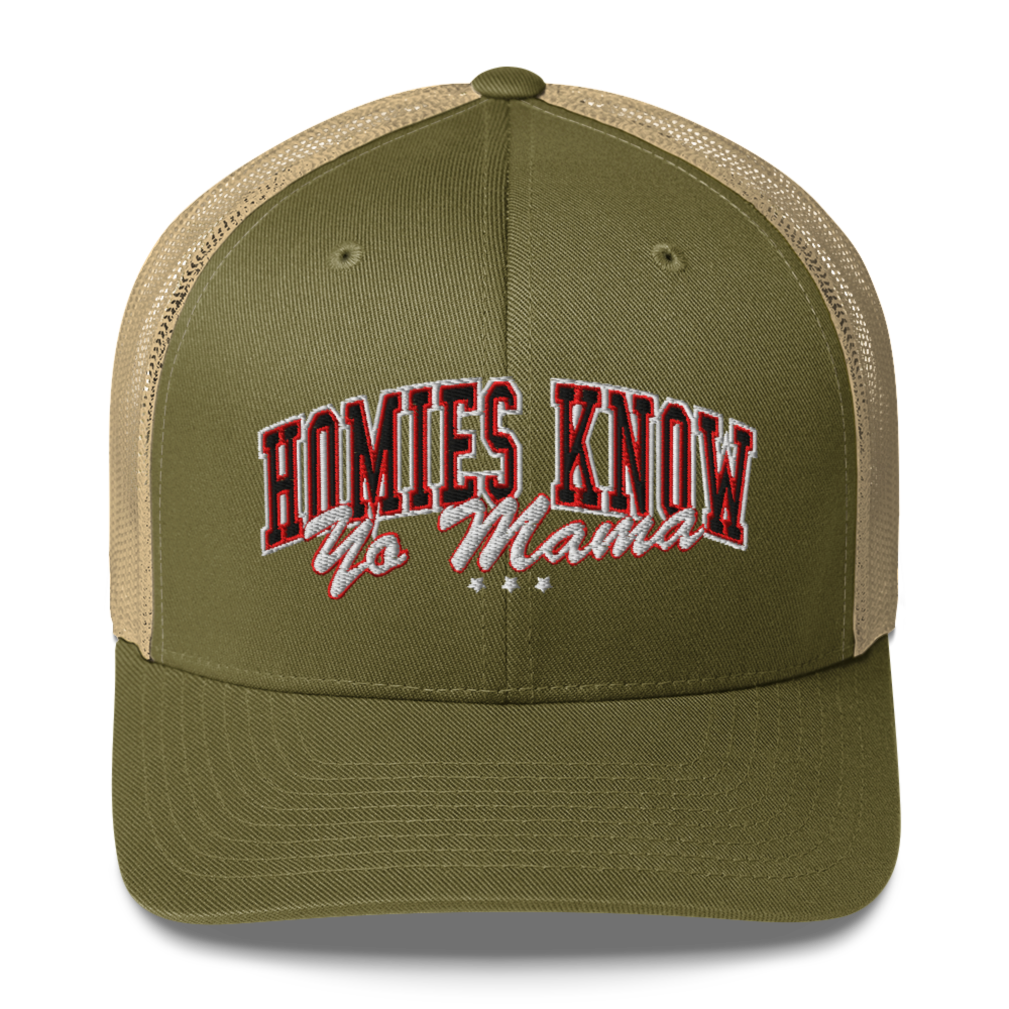 HOMIES KNOW YO MAMA TRUCKER HAT